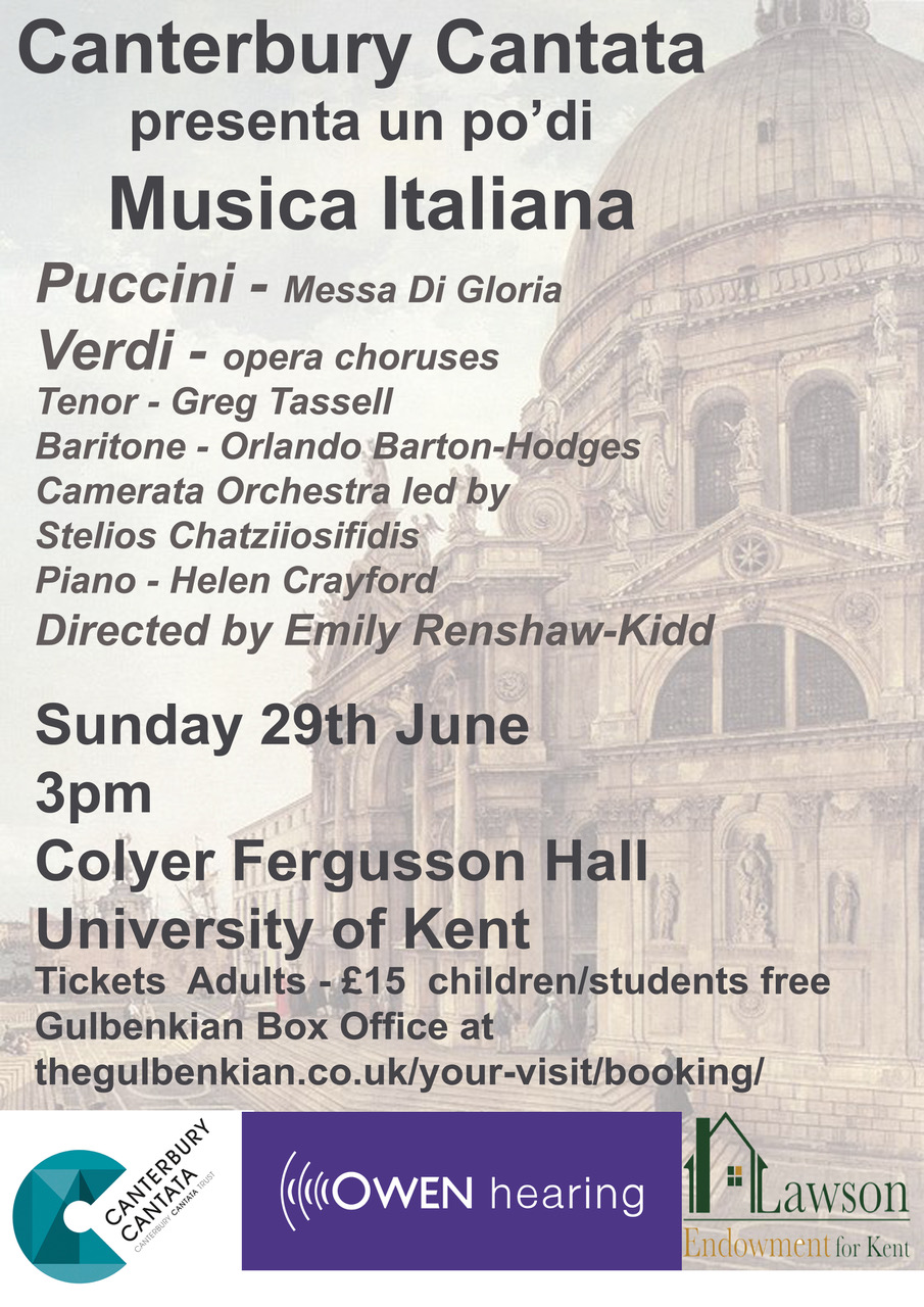 Canterbury Cantata presenta un po'di Musica Italiana