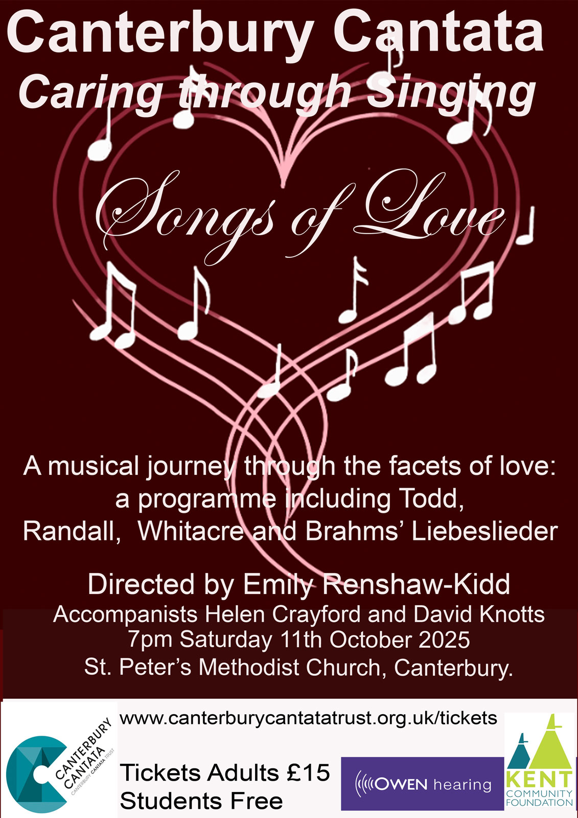Canterbury Cantata present Songs of Love